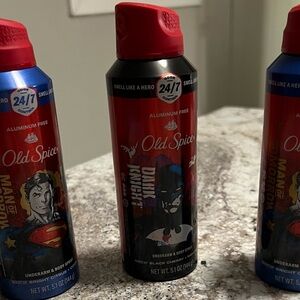 Old Spice Limited Edition Dark Knight & Man Of Tomorrow Underarm & Body Sprays